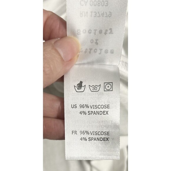 Articles of Society M White Built-In Bra Tank Top Minimalist Sleeveless NWT - Picture 8 of 9